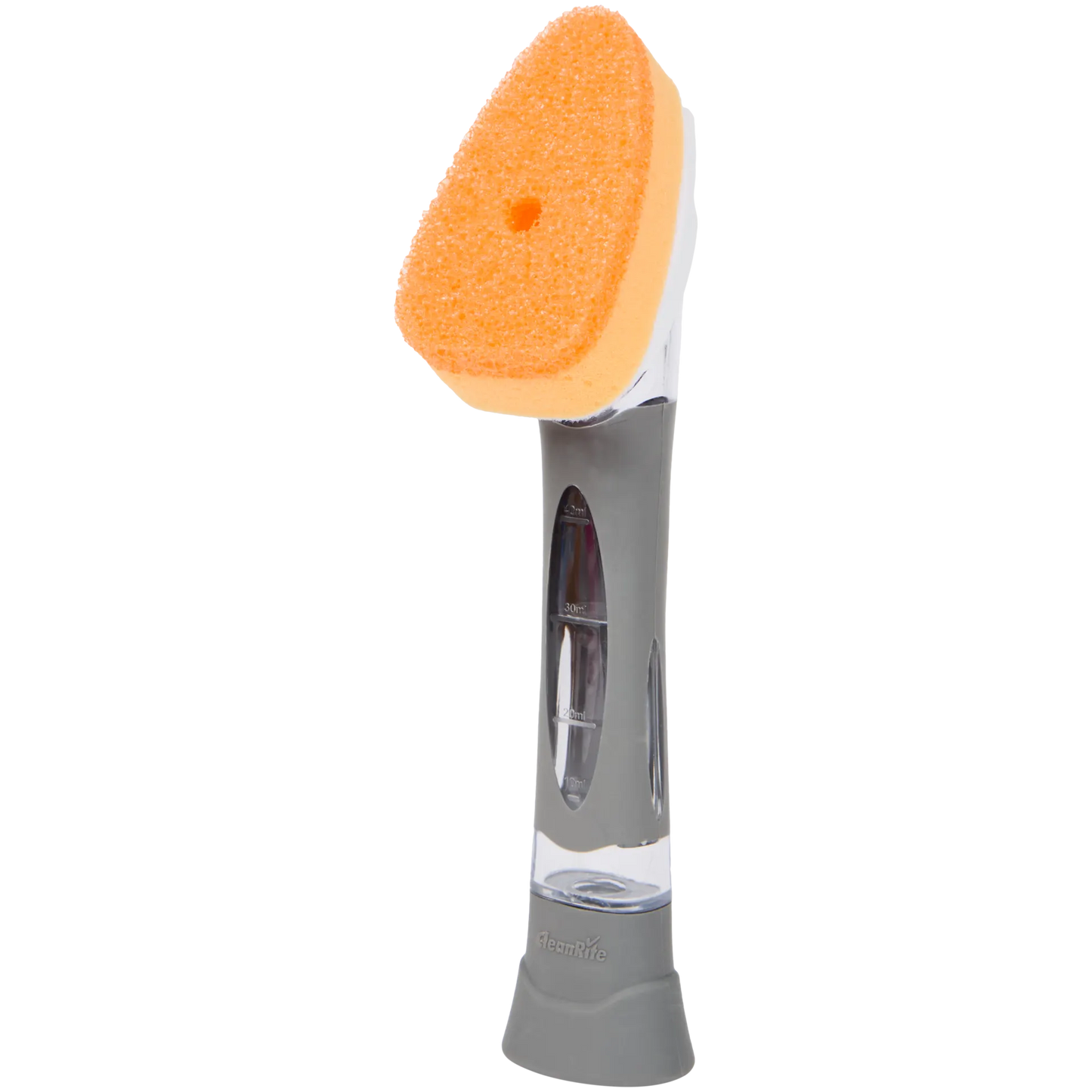 Esponja de limpieza CleanRite con dispensador – Esponja lavavajillas recargable con mango – Gris