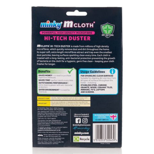 Chiffon microfibre Minky – Rose (Fibres longues, Sans traces)