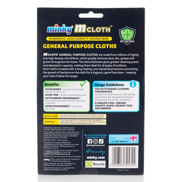 Minky M Cloth Schoonmaakdoeken – All You Need Is Love (2-Pack • Microvezel)