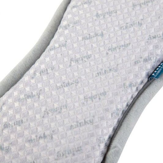 Minky M Chiffon Tampon de Nettoyage – Blanc avec Bord Gris (Puissance de Nettoyage 3-en-1)