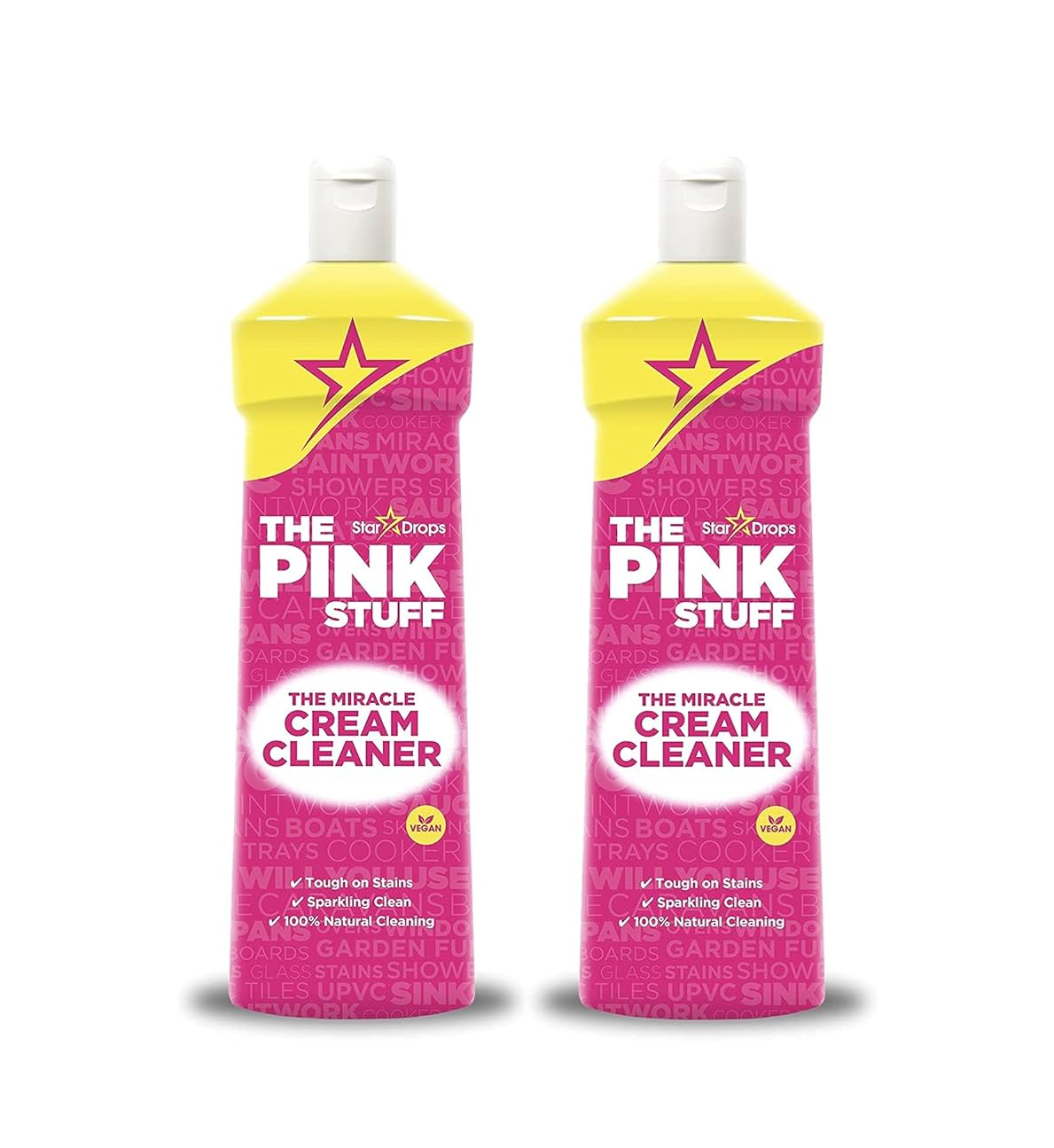 Stardrops The Pink Stuff kremowy środek czyszczący - opakowanie 2 sztuk