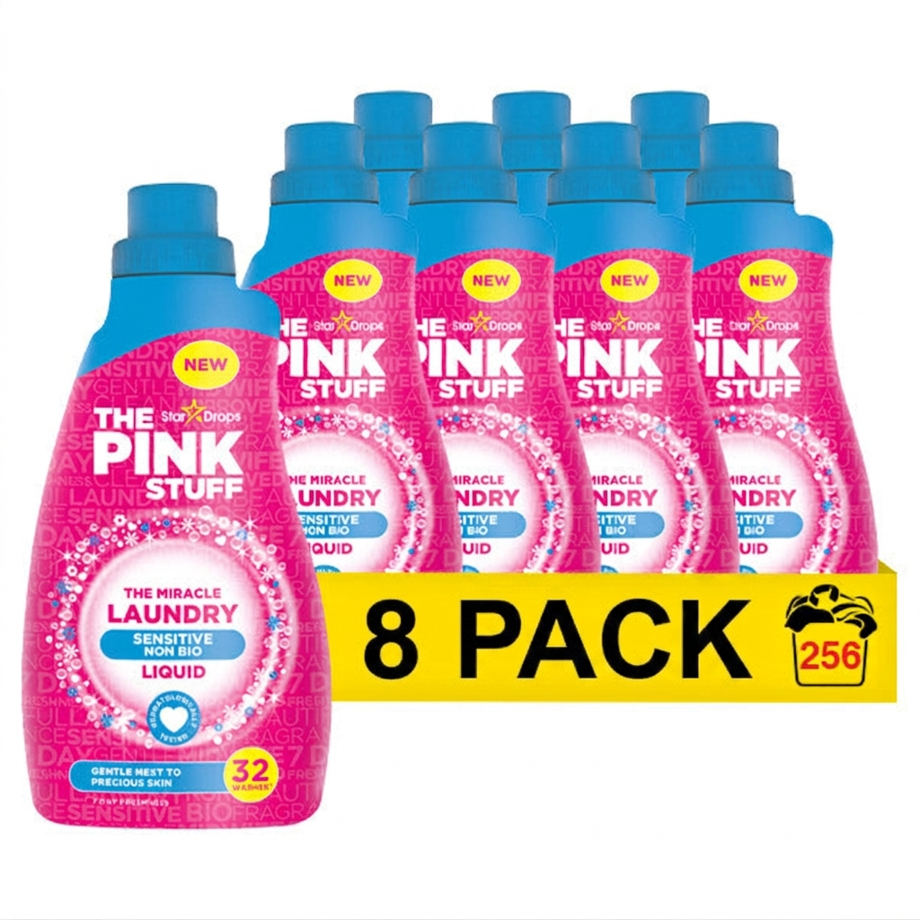 The Pink Stuff Detergente Líquido 960 ml - paquete de 8