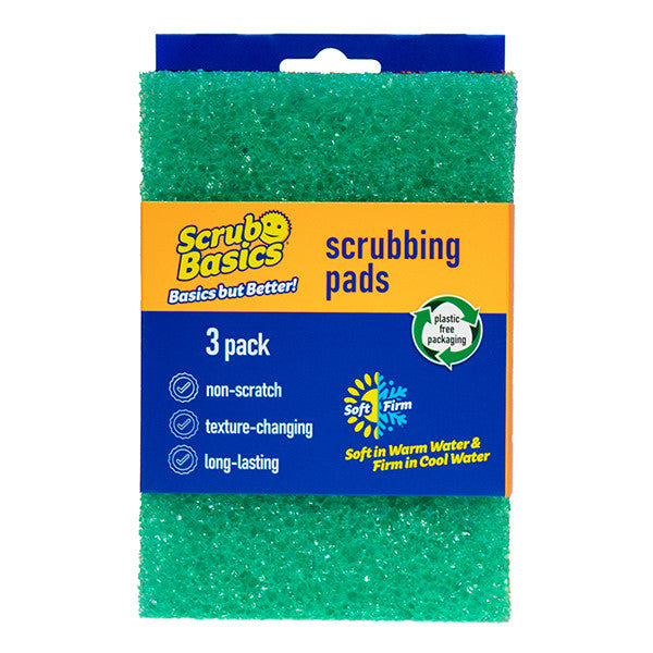 Scrub Daddy Scrub Basics Schuursponsjes – 3 Stuks – Krachtige Scrubbing Pads voor Keuken & Badkamer