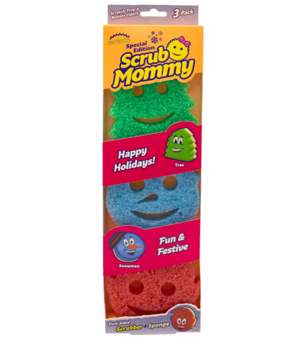 Scrub Daddy Scrub Mommy Christmas 3-Pack - Christmas Sponges