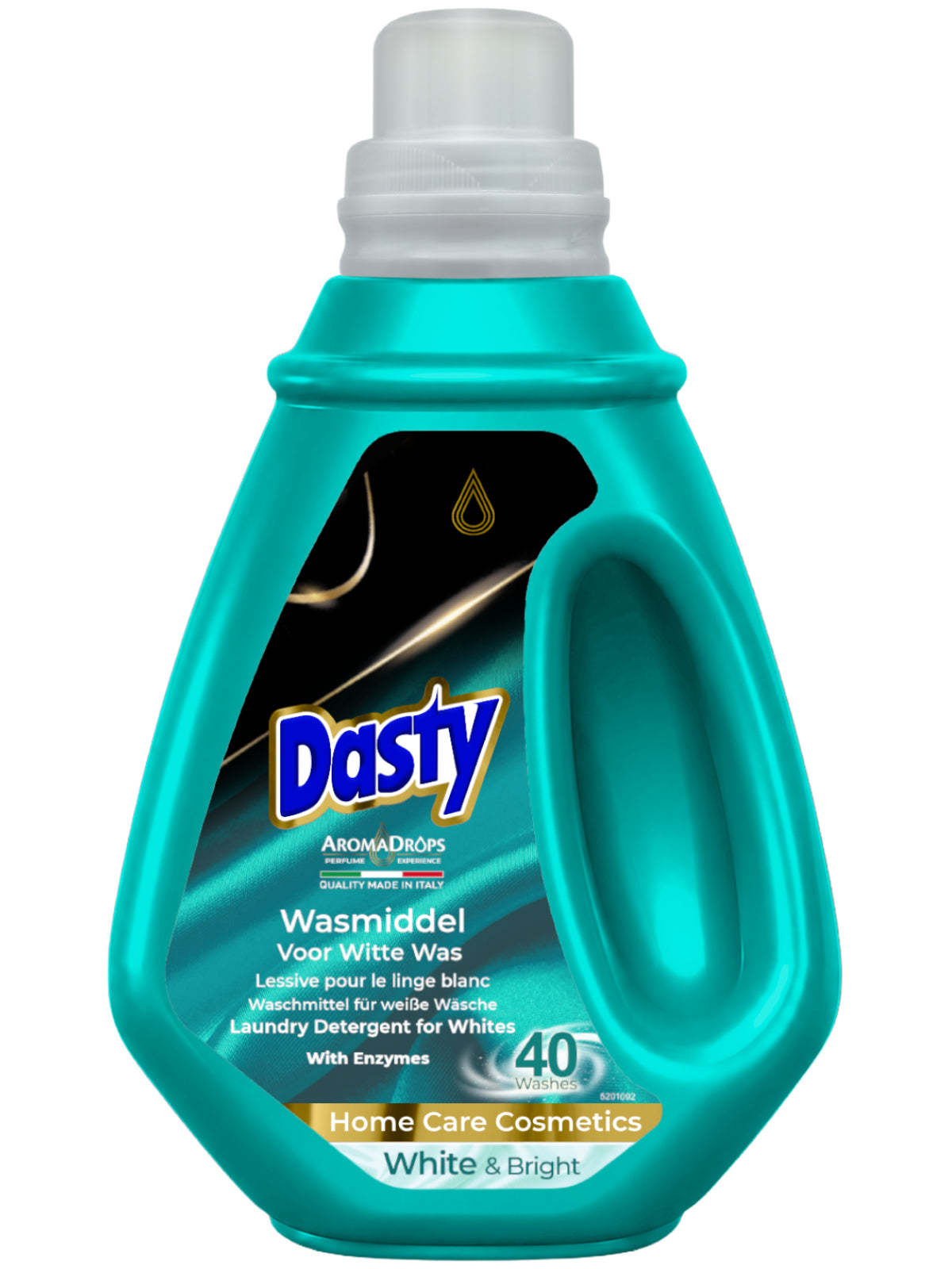 Dasty White & Bright Flüssigwaschmittel – Weißwäsche – 1,5 Liter – 40 Waschladungen