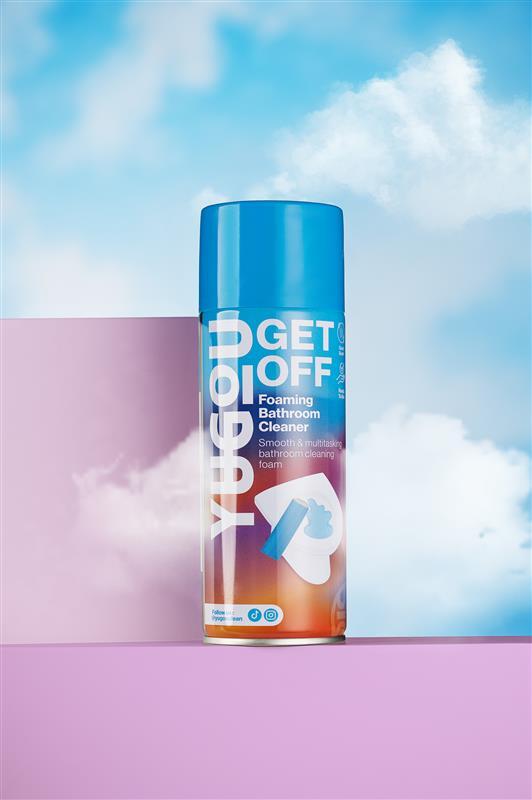 YUGOU Get Off pianka do czyszczenia łazienki 450 ml – pieniący się środek do czyszczenia płytek, prysznica i toalety