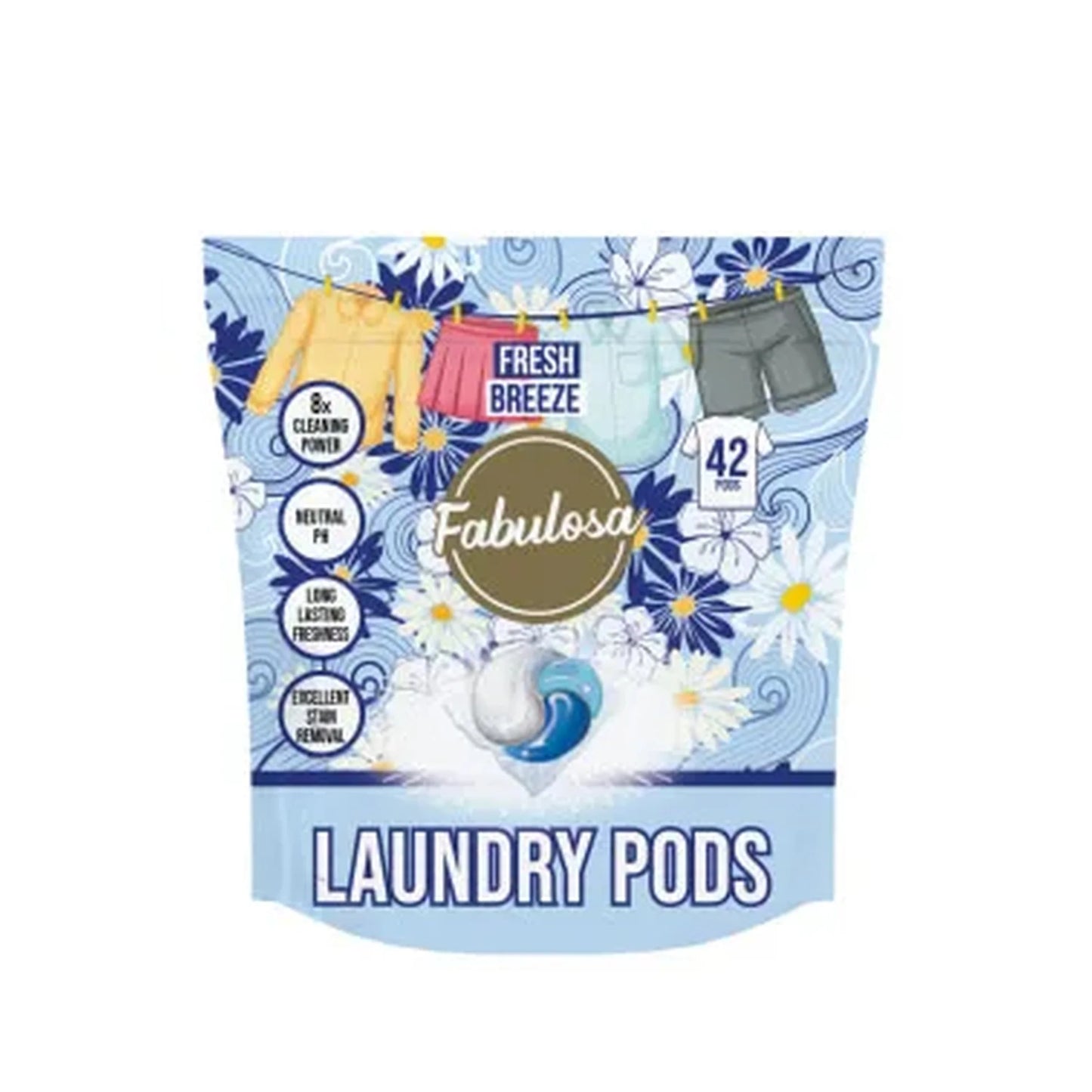 Fabulosa Laundry Pods Fresh Breeze – 42 stuks