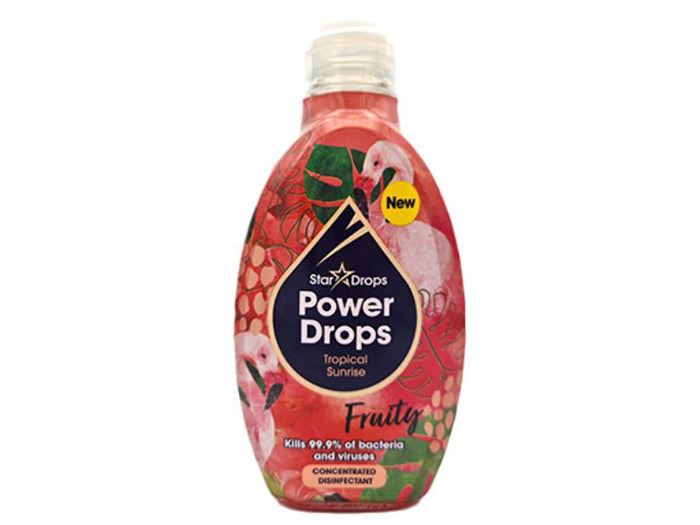 The Pink Stuff Power Drops Concentrated Disinfectant Fruity Tropical Sunrise 250ml