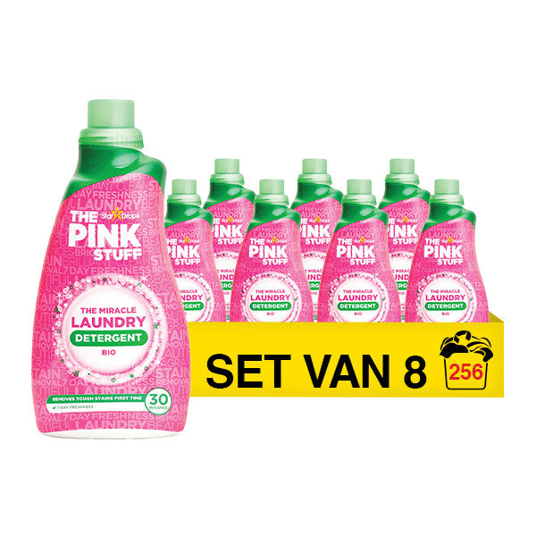 The Pink Stuff Vloeibaar wasmiddel biologisch 960ml - 8 pack