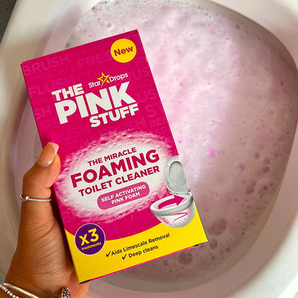 The Pink Stuff | The miracle foaming toilet powder | Toiletreiniger poeder | 9 x 100 gram