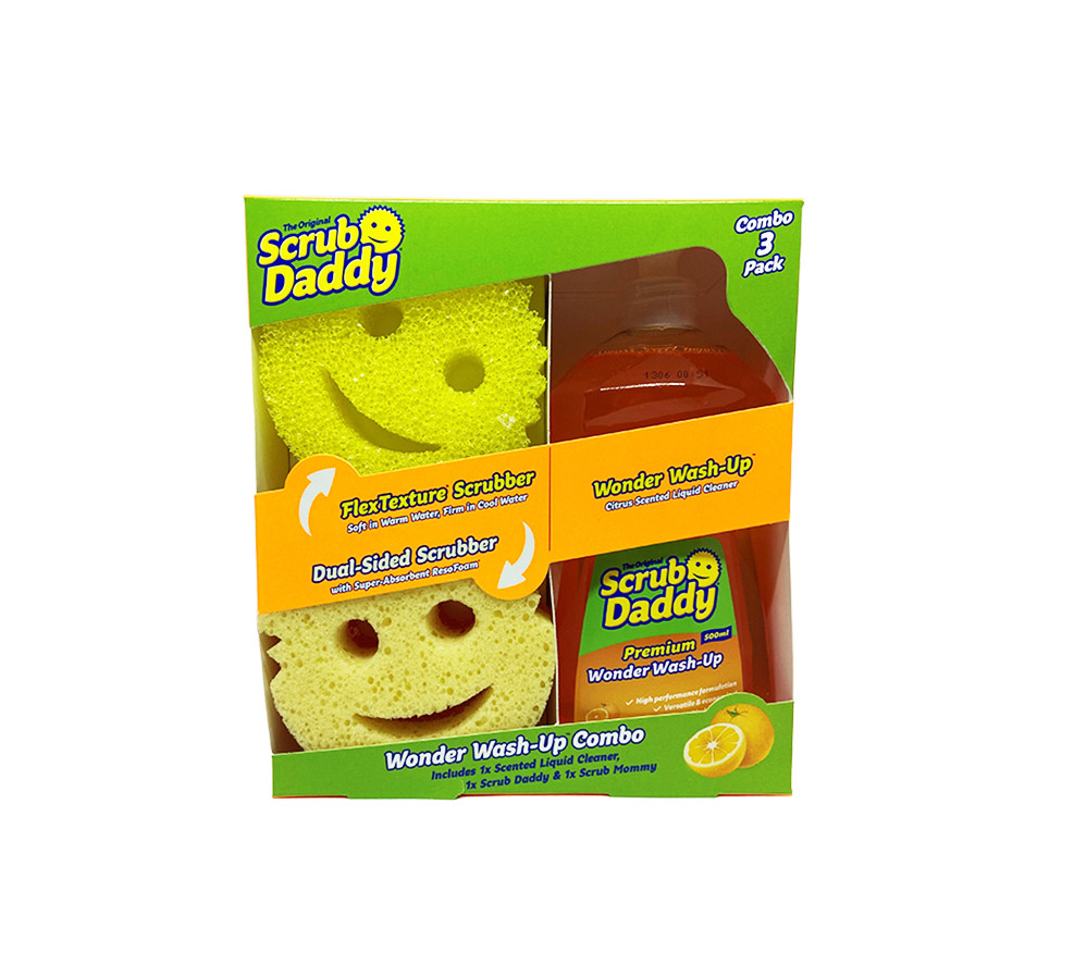 Scrub Daddy | Wonder Wash-Up Combo | premium afwasmiddel met Scrub Daddy en Scrub Mommy