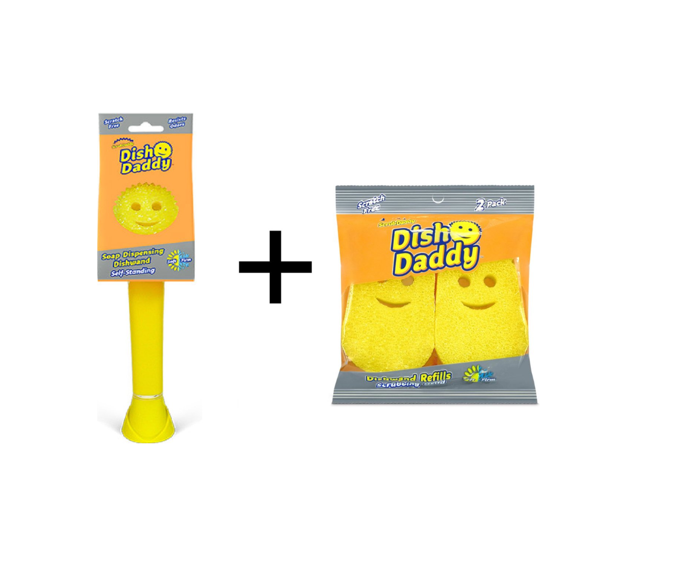 Scrub Daddy Abwaschbürste - Inkl. 2 Extra Schwämme - Gelb