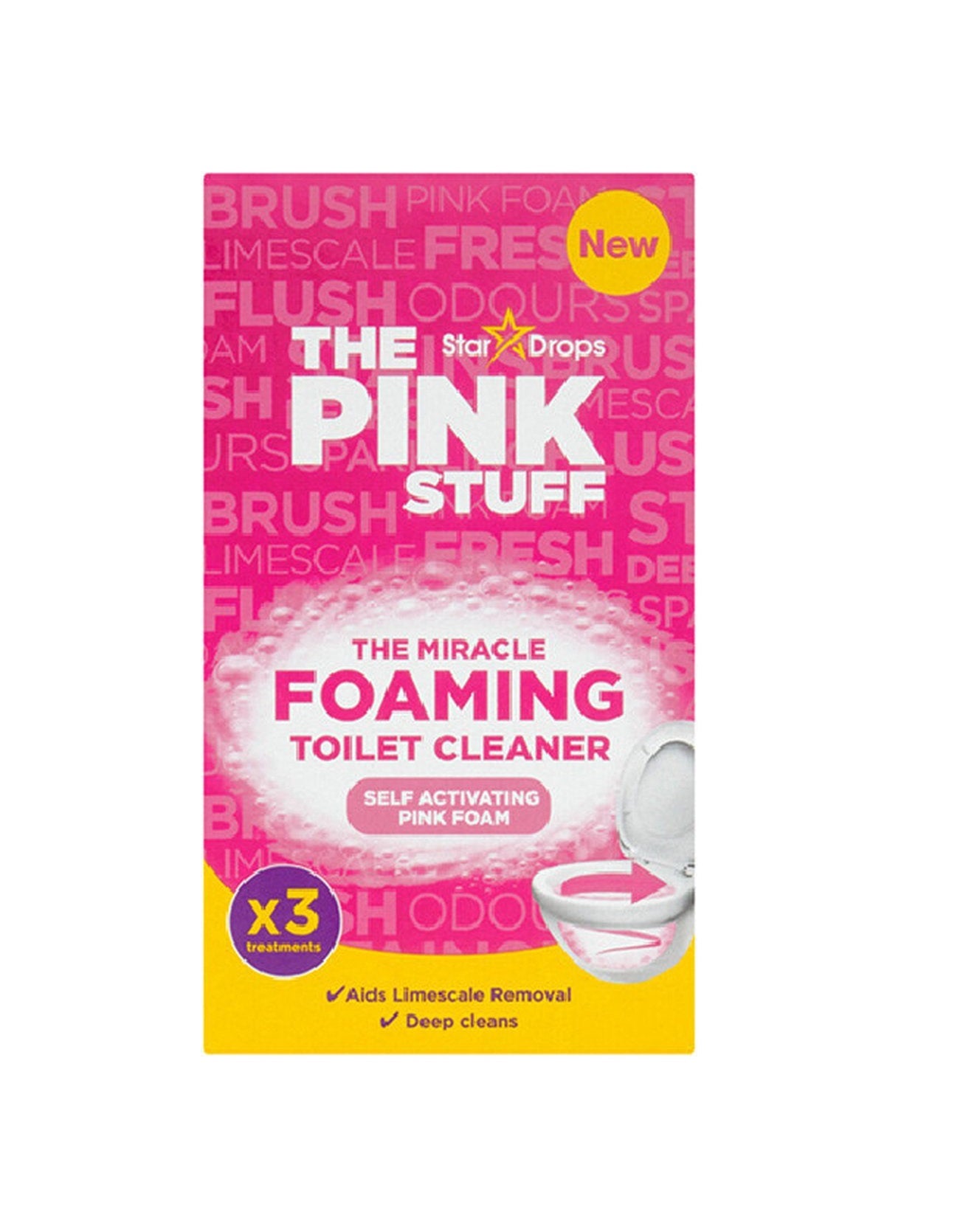 The Pink Stuff | The miracle foaming toilet powder | Toiletreiniger poeder | 3 x 100 gram