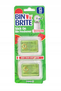 Bin Brite Stick-On Bin Freshener – Watermelon & Bamboo | Houd je prullenbak fris tot 30 dagen | Geurverfrisser voor afvalbakken