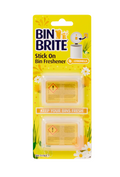 Bin Brite Stick-On-Mülleimer-Auffrischer Citronella – Geruchsentferner für Abfalleimer und Container – 2 Stück