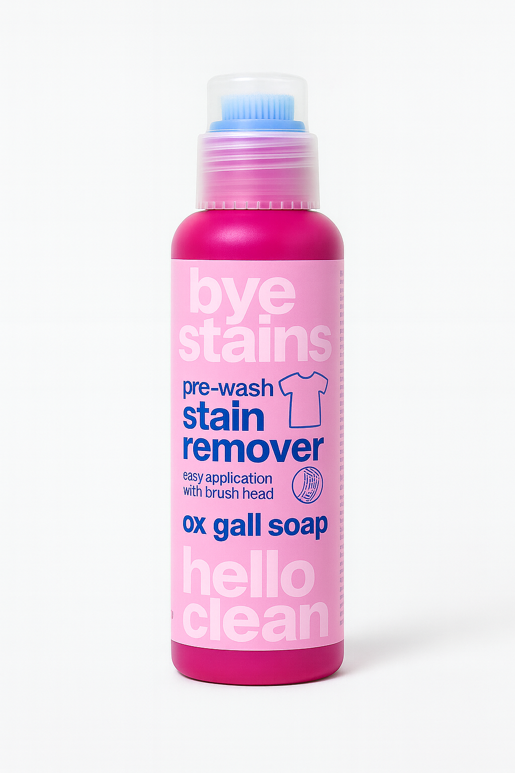 TikTok Bye Stains Pre-Wash Usuwacz Plam – Mydło z żółcią wołową (z końcówką szczotki)