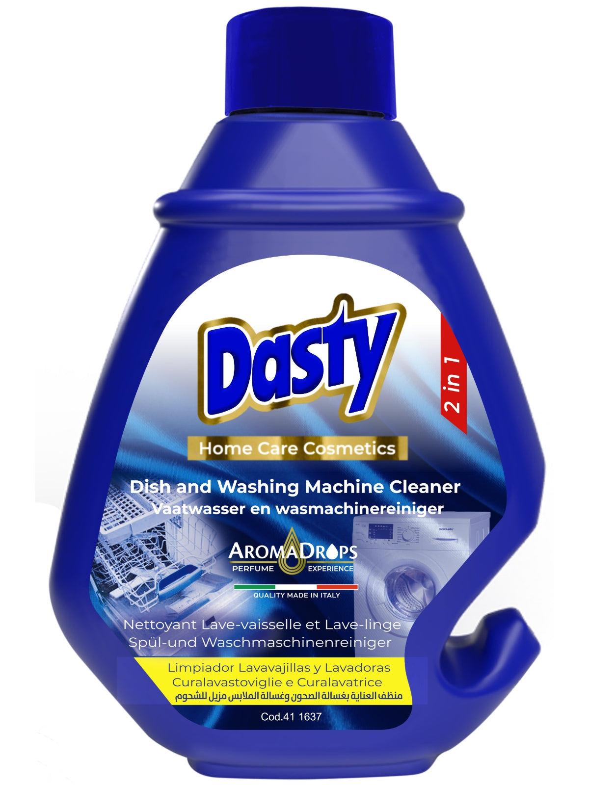 Dasty Geschirrspüler- & Waschmaschinenreiniger 230 ml – 2-in-1-Fettlöser & Entkalker