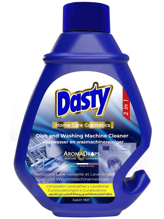 Dasty Vaatwasser & Wasmachine Reiniger 230 ml – 2-in-1 Ontvetter & Ontkalker