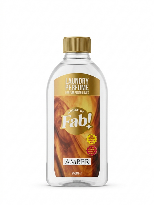 Fabulosa Amber Wasparfum 250ml – Perfumy do prania dla pięknie pachnących ubrań – Wzmacniacz zapachu do odzieży i pościeli