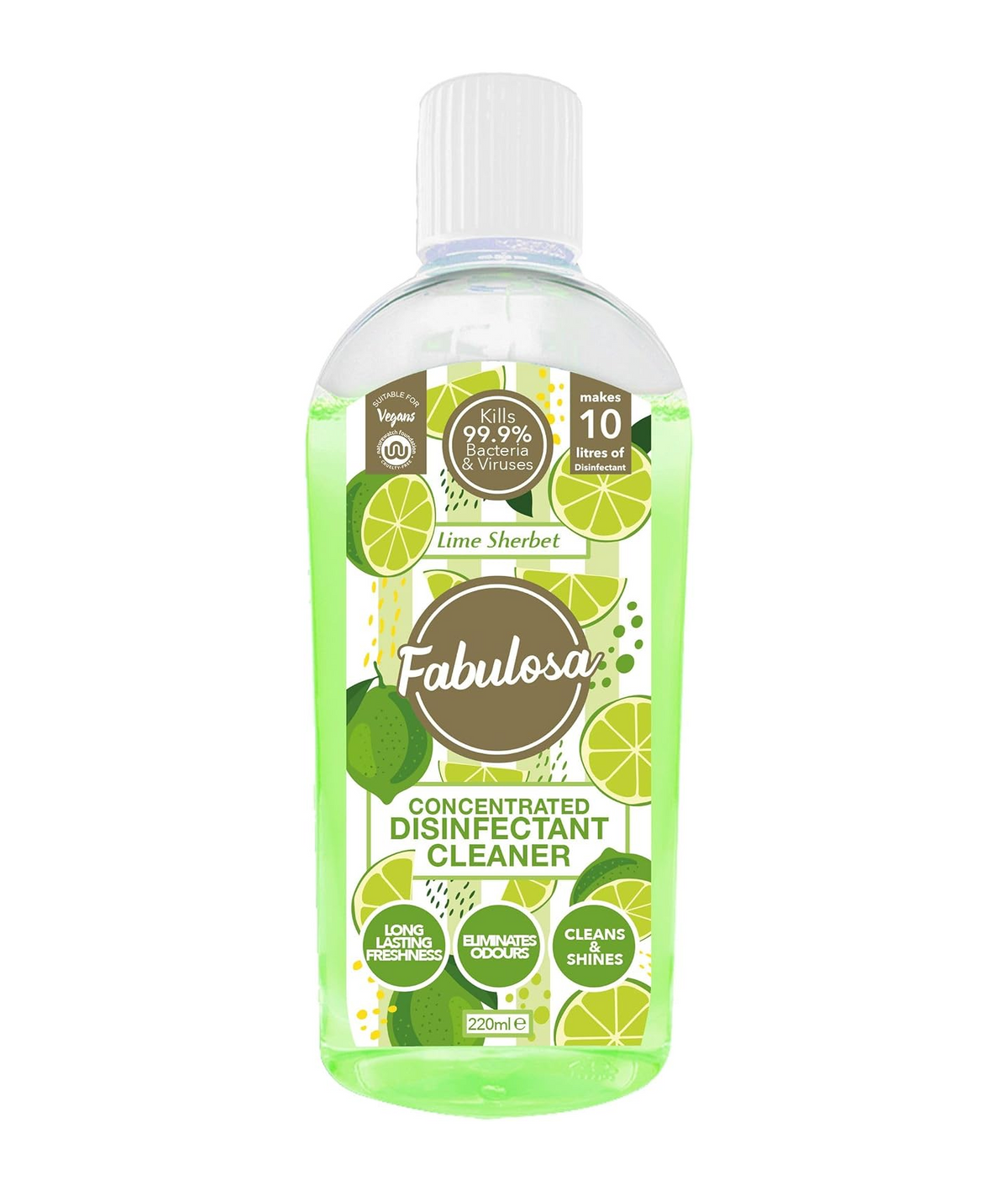 Fabulosa Concentrated Disinfectant Lime Sherbet – 220 ml