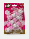 Fabulosa Toilettenrand-Reinigungsblöcke Floral Burst, 3er-Pack – Toilettenblöcke gegen Kalkablagerungen mit Blumenduft