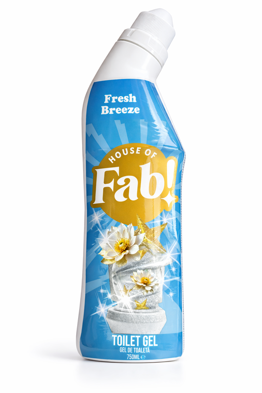 Fabulosa Toilet Gel Fresh Breeze 750ml – WC Reiniger Toilet Cleaner – Krachtige Toilet Gel tegen Kalk, Aanslag en Vuil – Frisse Geur