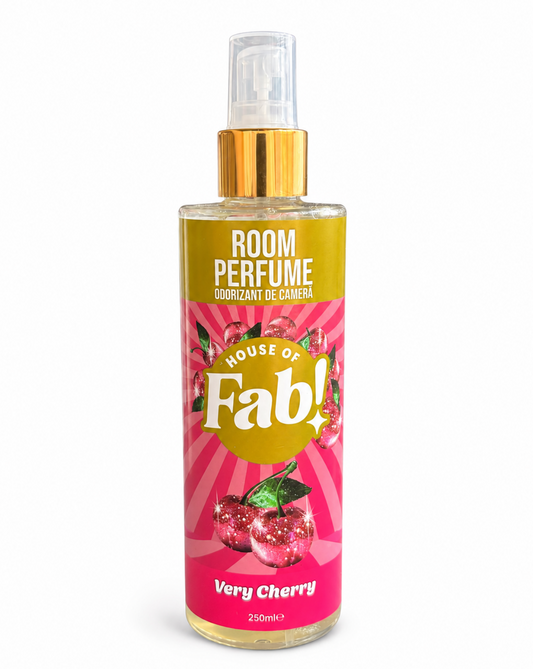 Fabulosa Very Cherry Room Perfume 250ml – Room Spray Home Fragrance with Sweet Cherry Scent – Air Freshener Spray for Living Room, Toilet & Bedroom