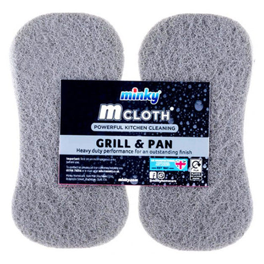 Gąbka do czyszczenia Minky M-Cloth Kuchnia / Grill i Patelnia (2 sztuki)