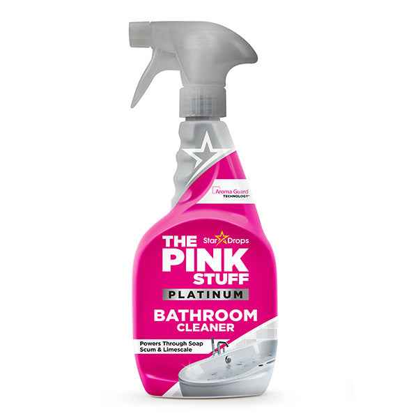 The Pink Stuff Platinum Badkamerreiniger 750 ml – Krachtige Spray tegen Kalk & Zeepresten