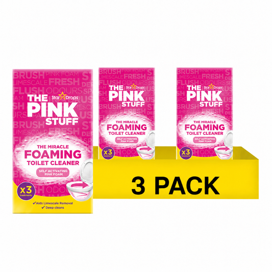 The Pink Stuff | The miracle foaming toilet powder | Toiletreiniger poeder | 9 x 100 gram