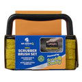 Scrub Daddy MR. BAR-B-Q Grill Scrubber Brush Set – BBQ-Scheuerbürste mit 2 zusätzlichen Scheuerpads