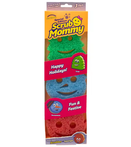 Scrub Daddy Scrub Mommy Christmas 3er-Pack - Weihnachtsschwämme