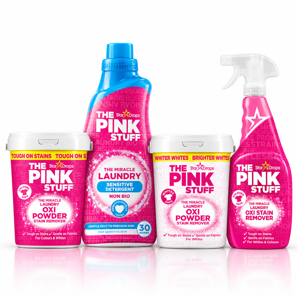 Lessive & Détachage Rescue – Routine de lavage en 4 étapes pour blanc & couleurs