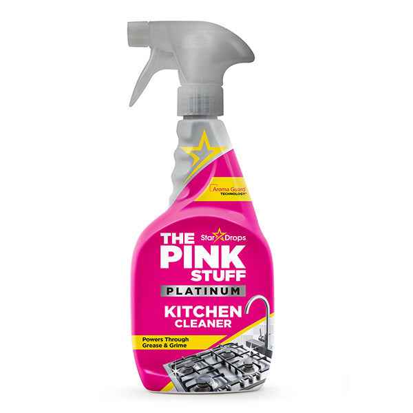 The Pink Stuff Platinum Keukenreiniger 750 ml – Krachtige Spray tegen Vet, Vuil & Aanslag