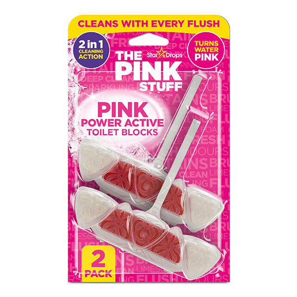 The Pink Stuff Power Active Toilettenblock - 2er-Pack