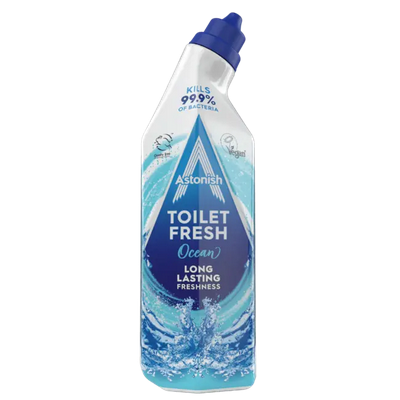 Astonish Ocean Żel do Toalety 750ml Świeży Środek do Czyszczenia Toalety Przeciw Osadom z Kamienia