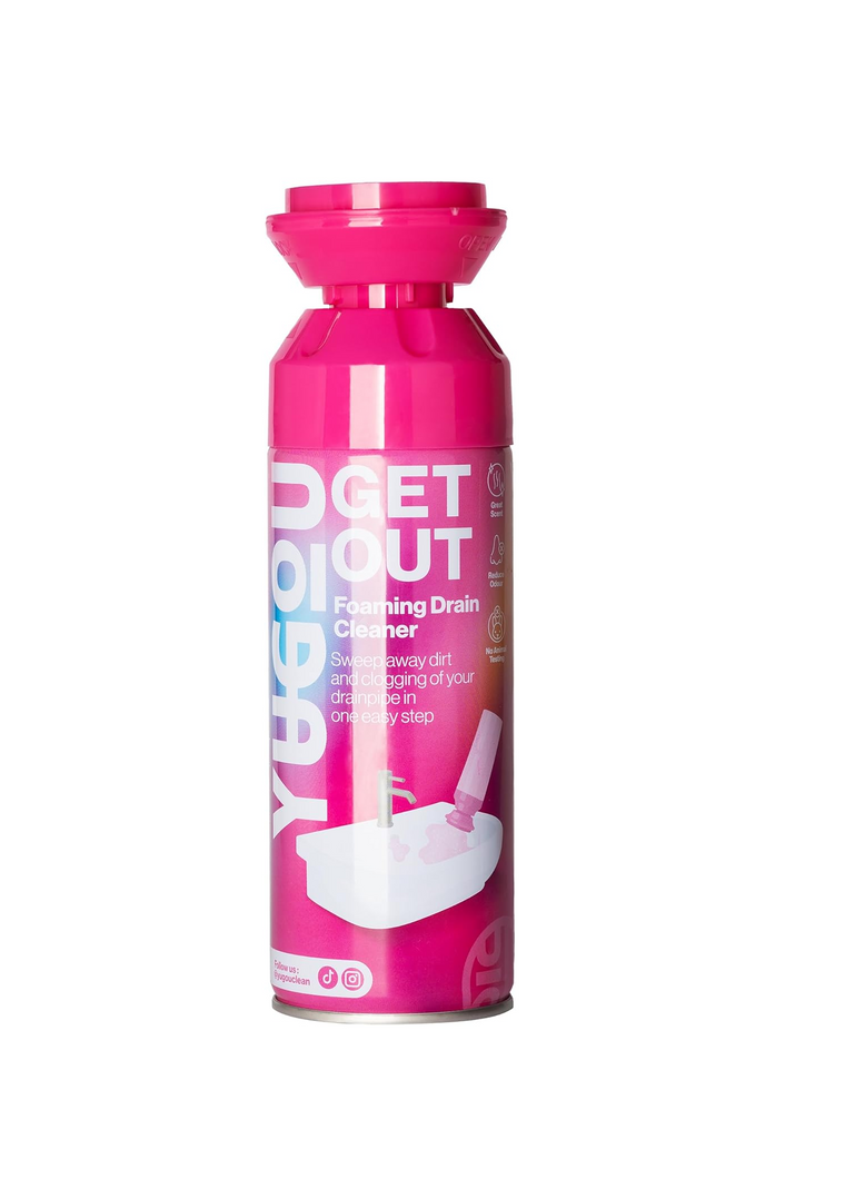Yugou Get Out Foam Drain Cleaner – Afvoer Ontstopper Schuim – Ontstopper voor Gootsteen, Douche & Bad – Verwijdert Haar, Vet & Verstoppingen