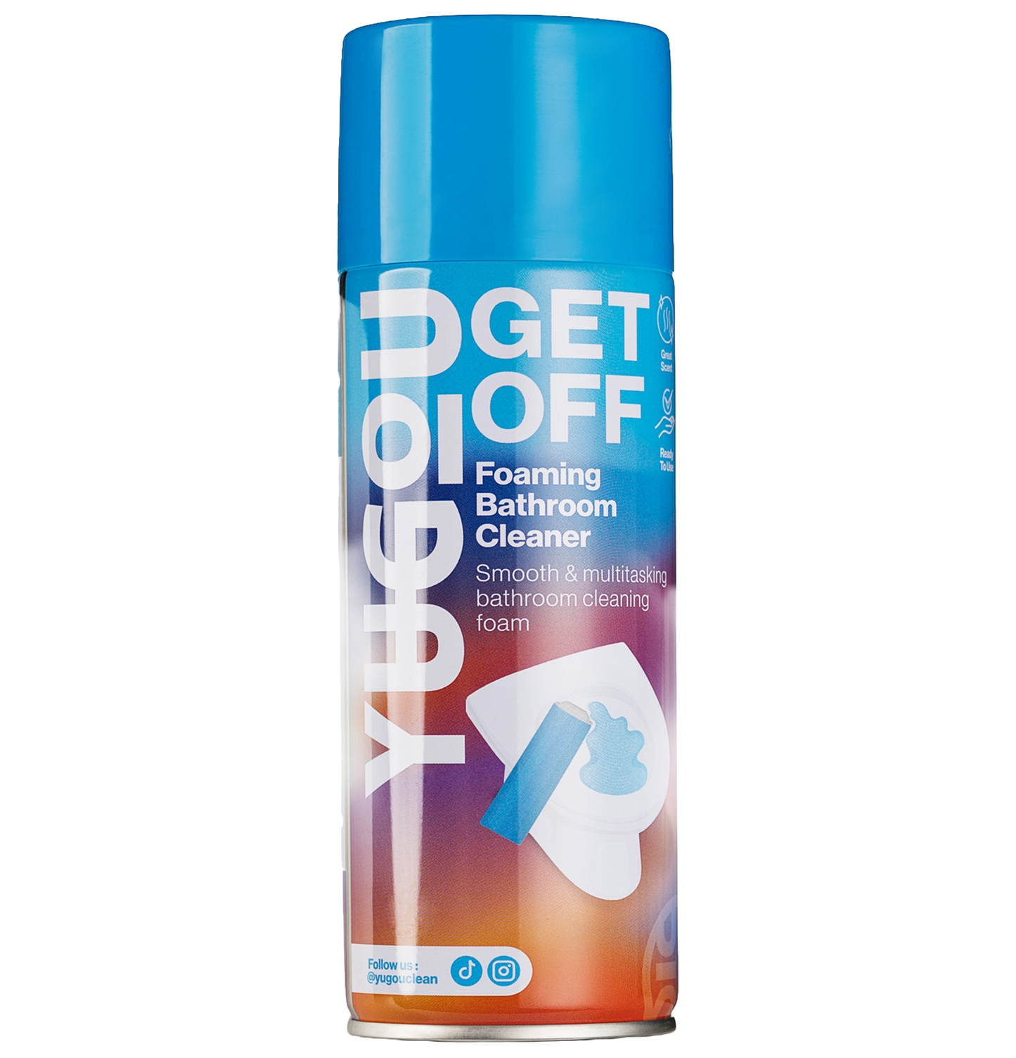 YUGOU Get Off Foaming Bathroom Cleaner 450 ml – Schuimende Badkamerreiniger voor Tegels, Douche & Toilet