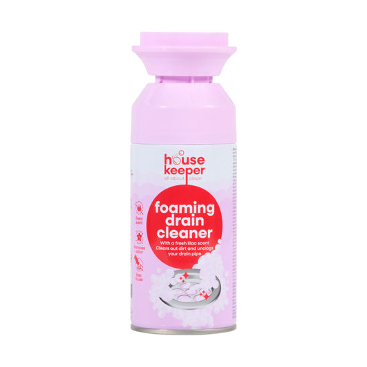 Housekeeper Foaming Drain Cleaner – Afvoer Ontstopper Schuim – Voor Gootsteen, Douche & Bad – Verwijdert Haar, Vet & Geur (300ml) - ViralCleaning