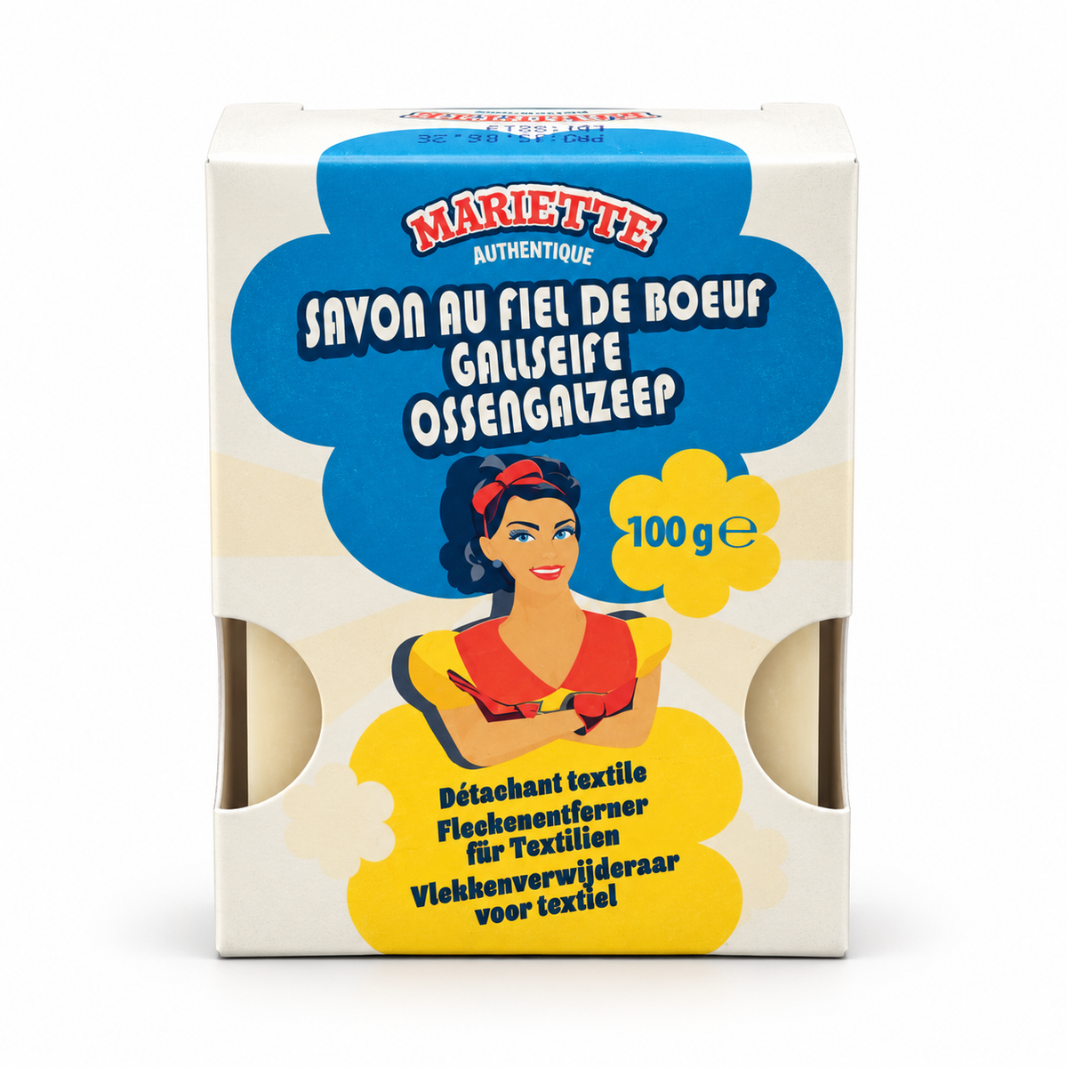 Mariette Authentique Ochsengallenseife 100g – Fleckenentferner für Textilien