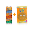 Scrub Daddy + Halterung – Schwamm in 3 Farben – Daddy Caddy